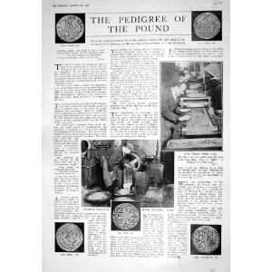 1925 GOLD PENNY WASHING SHILLINGS INDUSTRY SOVEREIGN SHIP REPULSE MAP 