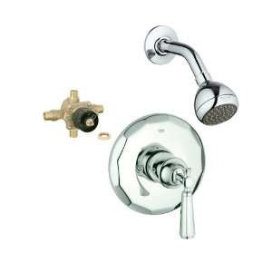 GROHE Kensington Starlight Chrome 1 Handle Shower Faucet with Single 