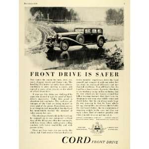 1930 Ad Auburn Cars Sedans Phaetons Cord Front Drive   Original Print 