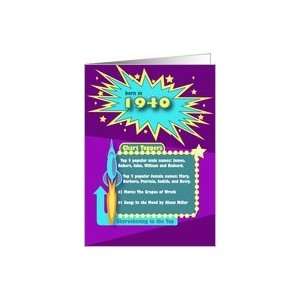  1940 Top of the Charts   Happy Birthday Card Health 