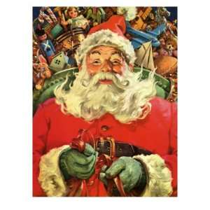  Santa with Gifts, 1950 Premium Giclee Poster Print, 24x32 