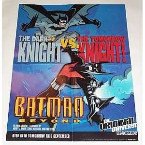1999 DC Comics Batman vs Batman Beyond 1990s 22 by 17 Dark Knight 