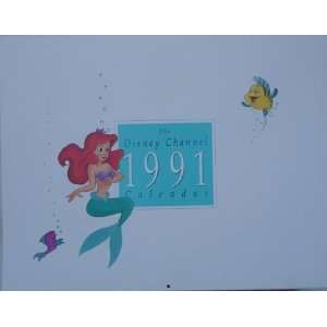  Disney Channel 1991 Large Size Calendar With Sleeve 