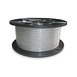   DAYTON Cable, 1/8 In, L100Ft, WLL420Lb, 1x19, Steel 