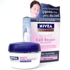  Nivea Visage White Cell Repair Pore Minimizer Night Cream 