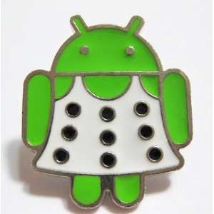 Mobile World Congress 2011 Google Android Pin Badge Android Wearing a 