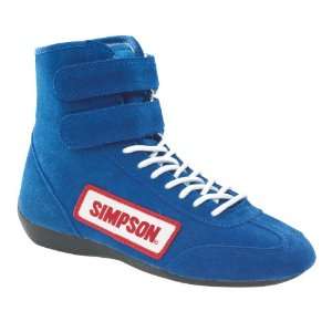 Simpson Racing 28100BL The Hightop Blue Size 10 SFI Approved Driving 