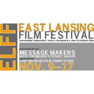    3x6 Vinyl Banner   East Lansing Film Festival 