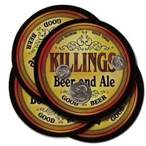  Killings Beer and Ale Coaster Set