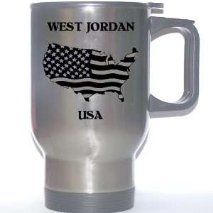  US Flag   West Jordan, Utah (UT) Stainless Steel Mug 