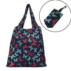 Butterflies Pattern / Reusable Trendy Fashion shopping Tote Bag 