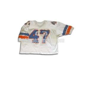  White No. 47 Game Used Boise State Football Jersey Sports 