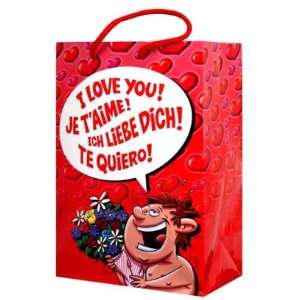  Giftbag, I Love You   Flowers