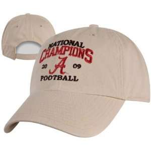   Tide 2009 BCS National Champions Garment Washed Natural Adjustable Hat