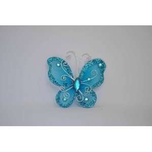  48 pc 2 Butterflies   TURQUOISE 