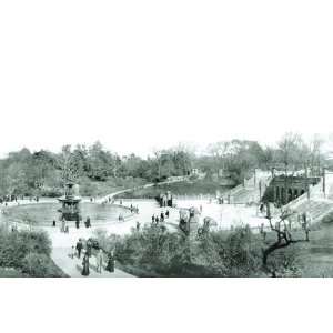  Central Park Bethesda Terrace c.1902 12x18 Giclee on 