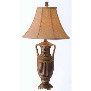  Crackle Suede Finish Grecian Vase Table Lamp