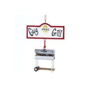  Guy Meats Grill Christmas Ornament