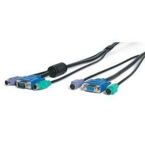 StarTech 6 ft Black 3in1 PS/2 KVM Extension Cable. 6FT 3IN1 BLACK 