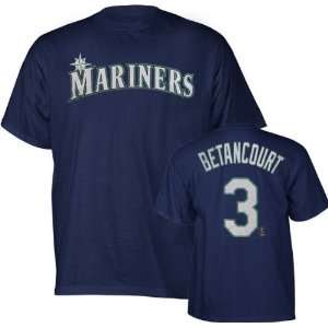 Yuniesky Betancourt Majestic Name and Number Navy Seattle Mariners T 