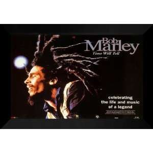  Bob Marley Time Will Tell 27x40 FRAMED Movie Poster   B 
