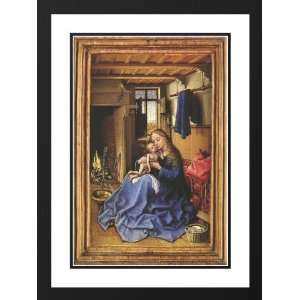 Campin, Robert 19x24 Framed and Double Matted Virgin and Child in an 