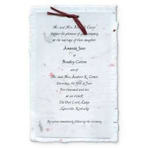  Floral with Parchment Overlay Wedding Invitations Health 
