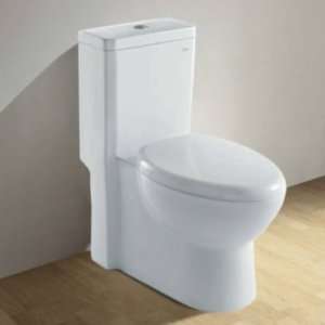   Contemporary 14W x 30H European Toilet in White w