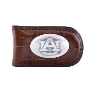   Crocodile Leather Magnet Concho Money Clip, One Size Sports