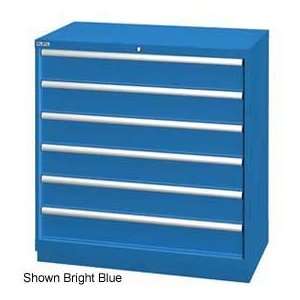  Drawer Cabinet, 6 Drawer, 72 Compart   Classic Blue, Master Keyed