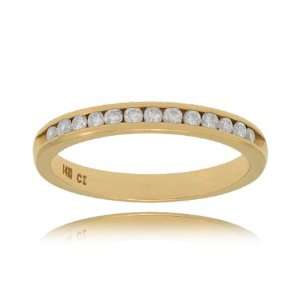   Ring 14K Yellow Gold Band   Channel GEMaffair Jewelry