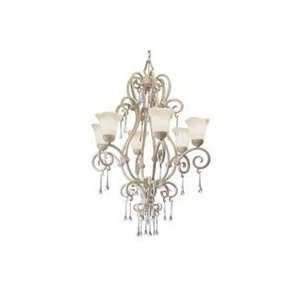  3081   Palladium 6 Light Chandelier   Chandeliers