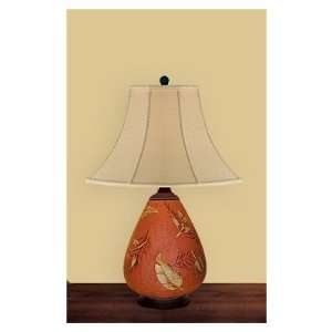  22 Floating Leaf Accent Porcelain Table Lamp