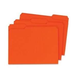  File Folder SinglePly Tab Orange 1/3 Tab   Ltr 100BX 