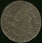 1727 POLAND 3 Grosh   Very Rare Beautiful Coin   VG  
