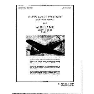  Bell P 63 Aircraft Flight Manual Bell Aircraft Books