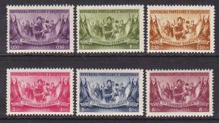 Albania 499 504 Mint 1954 10 Anniv Liberation Full Set  