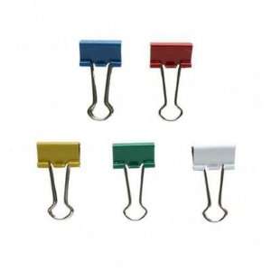 Binder Clip, Small, 3/4Wide, 3/8 Capacity, Assorted   Small; 3/4Wide 