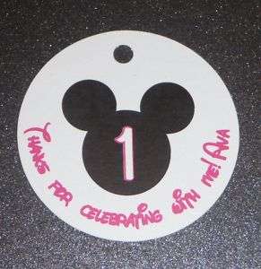 20 MICKEY MOUSE Birthday Favor Tags   Gift Tags  