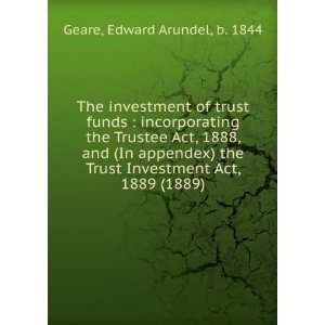  The investment of trust funds  incorporating the Trustee 