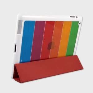  Ultimate Rainbow TPU Case for iPad2   WHITE