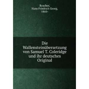   und ihr deutsches Original Hans Friedrich Georg, 1860  Roscher Books