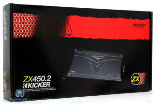 ZX450.2 KICKER AMP 2 CHANNELS 900 WATTS MAX SUBWOOFER BASS AMPLIFIER 