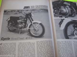 Cycle 1966 Magazine,Jawa 350,Triumph T120R,Sidehack ing  