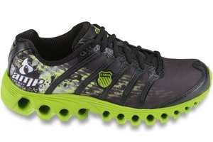 Mens Kswiss Tubes Run 100 Black Bright Green AMP ENERGY Shoes Limited 