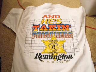 75 Rick Mast , Remington Arms , New Sheriff In TownTee Shirt Size 