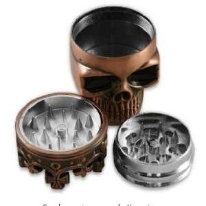  Crown Skull,,Herb Grinder,3 Parts,Herb Grinder With Pollen 