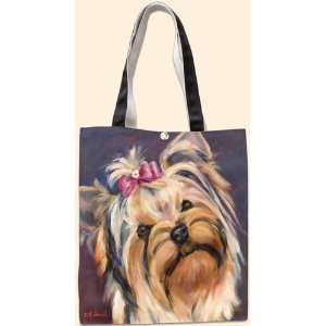 Yorkshire Terrier (Yorkie) Colorful Oilcloth Tote Bag