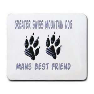  GREAT SWISS MOUNTAIN DOG MANS BEST FRIEND Mousepad 