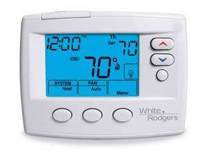 White Rodgers 1F80 0471 Blue Horizontal Thermostat  